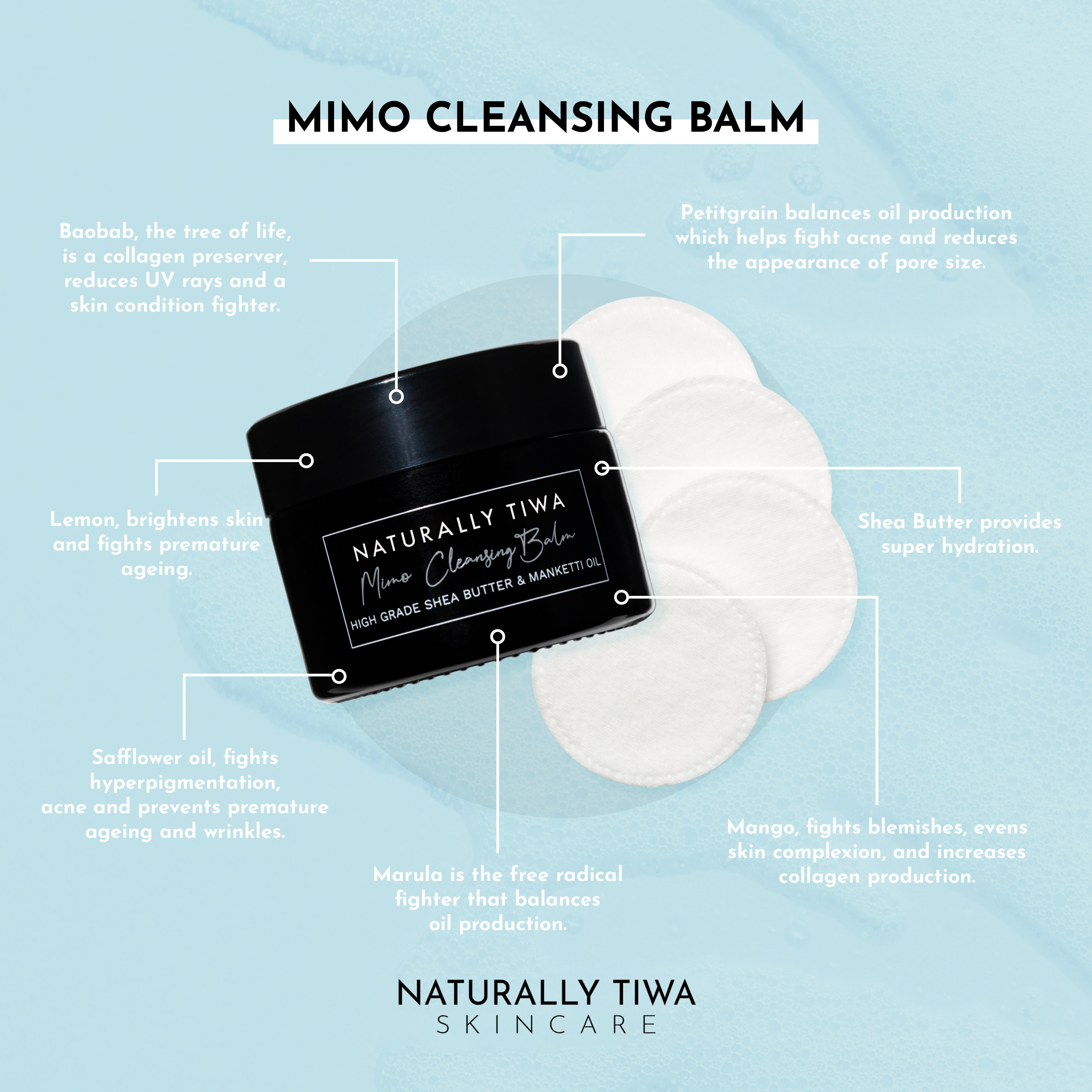 MIMO CLEANSING BALM – Naturally Tiwa Skincare