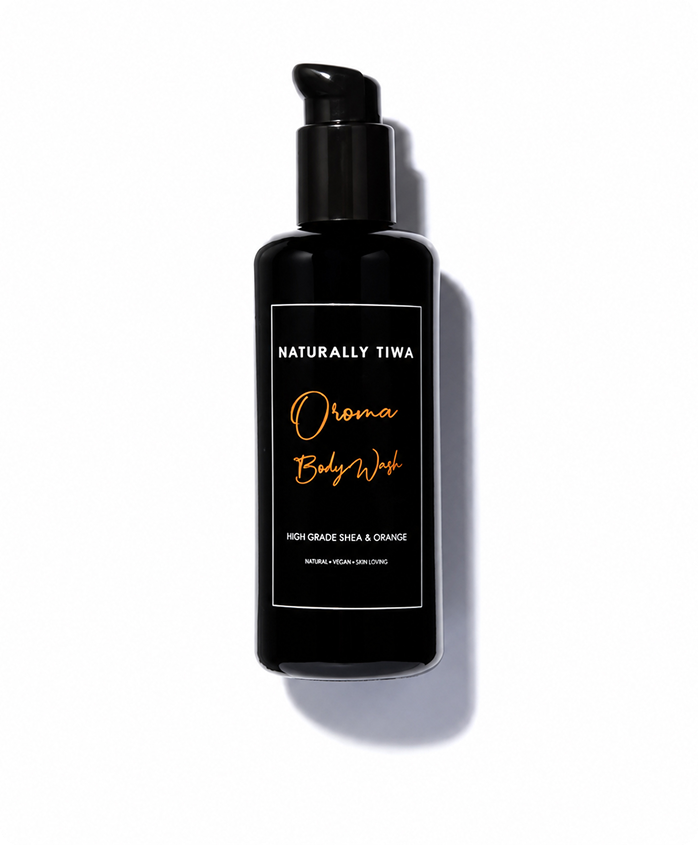 Naturally Tiwa Skincare OROMA Body Wash for sensitive skin, eczema, psoriasis, acne, hyperpigmentation, skin undergoing chemotherapy and radiotherapy and dry skin conditions