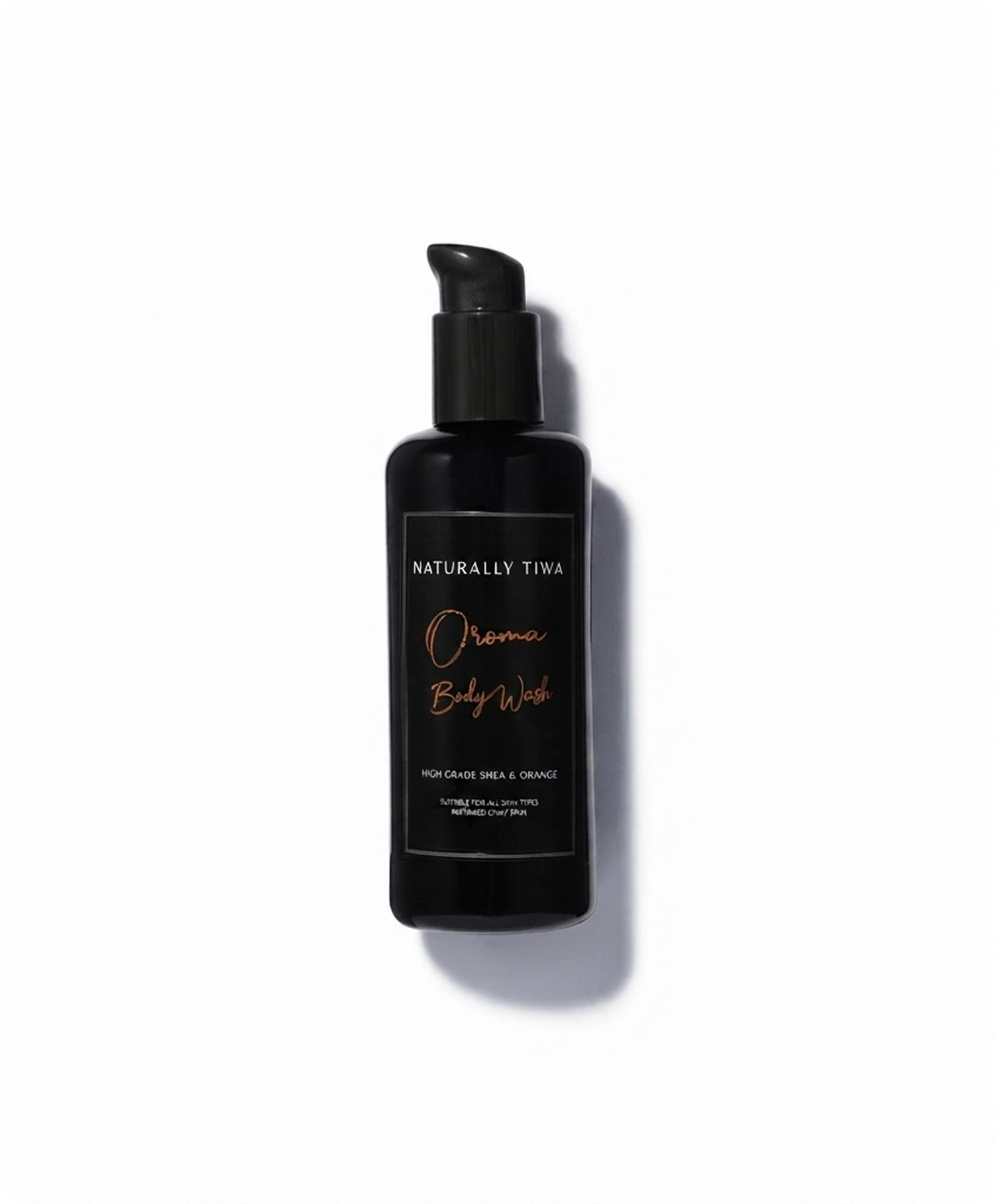 Naturally Tiwa Skincare OROMA Body Wash for sensitive skin, eczema, psoriasis, acne, hyperpigmentation, skin undergoing chemotherapy and radiotherapy and dry skin conditions