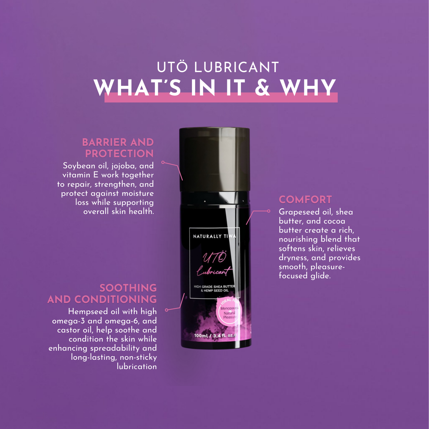 UT Lubricant Naturally Tiwa Skincare UT Lubricant Naturally Tiwa Skincare